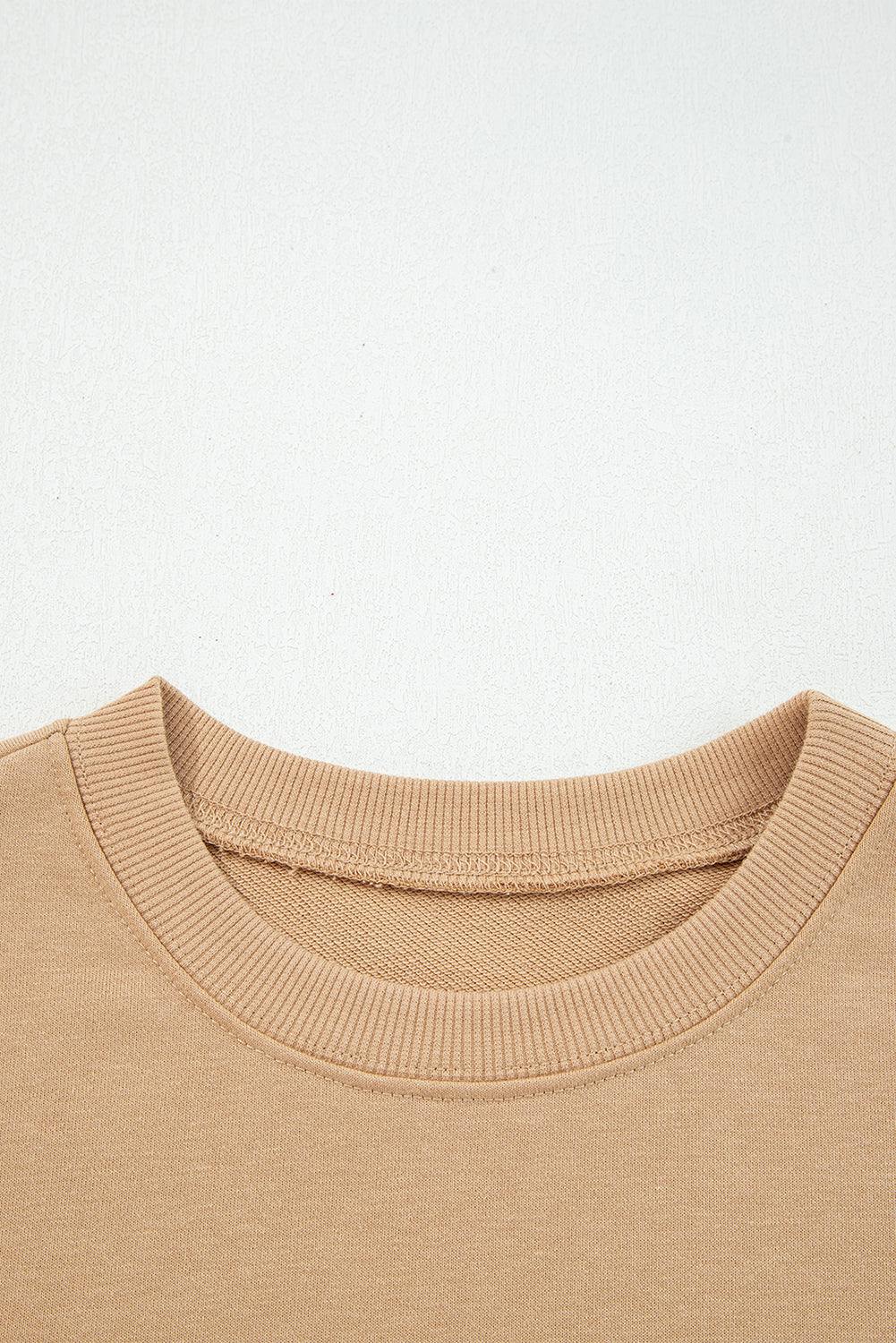 Fiery Red Varsity Striped Detail Drop Shoulder Oversized Sweatshirt