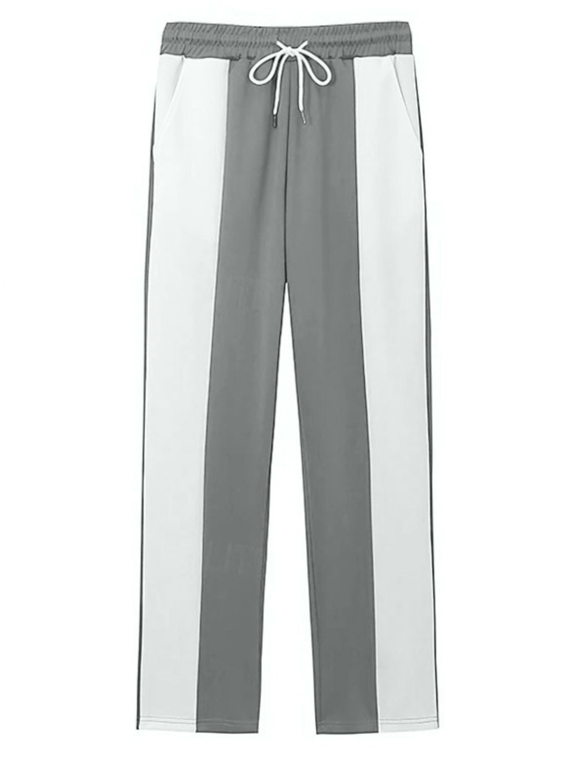 Men's Full Size Drawstring Contrast Pants Plus Size - Securing Secrets Boutique LLC