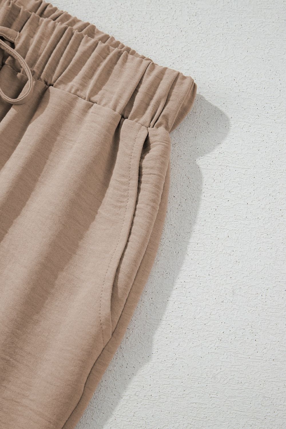 Button Down Vest and Drawstring Wide Leg Pants Set - Securing Secrets Boutique LLC