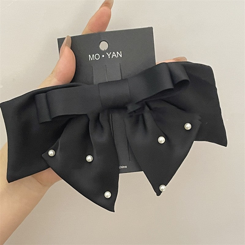 High End Satin Bow Hair Clip
