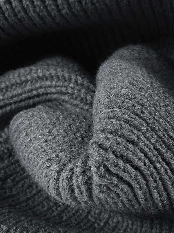 Embroidered Bow Knit Hat, acrylic material, adjustable circumference, close-up texture view.