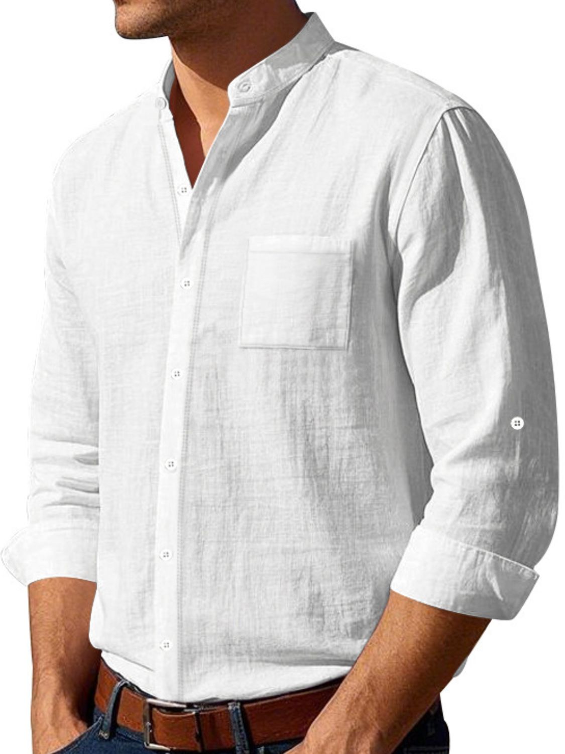 Men's Full Size Button Down Long Sleeve Shirt Plus Size - Securing Secrets Boutique LLC