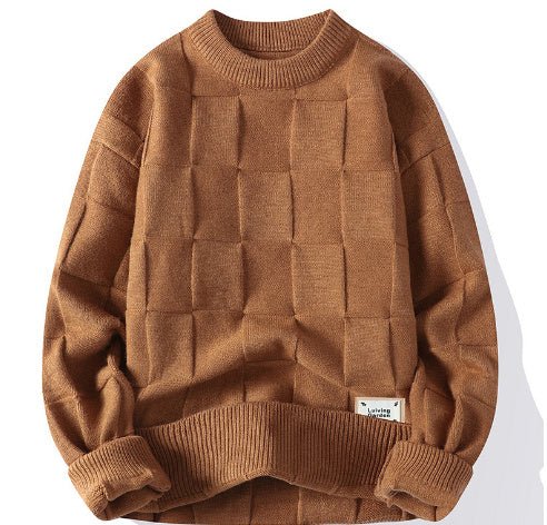 Spring And Autumn Three-dimensional Round Sweater Men