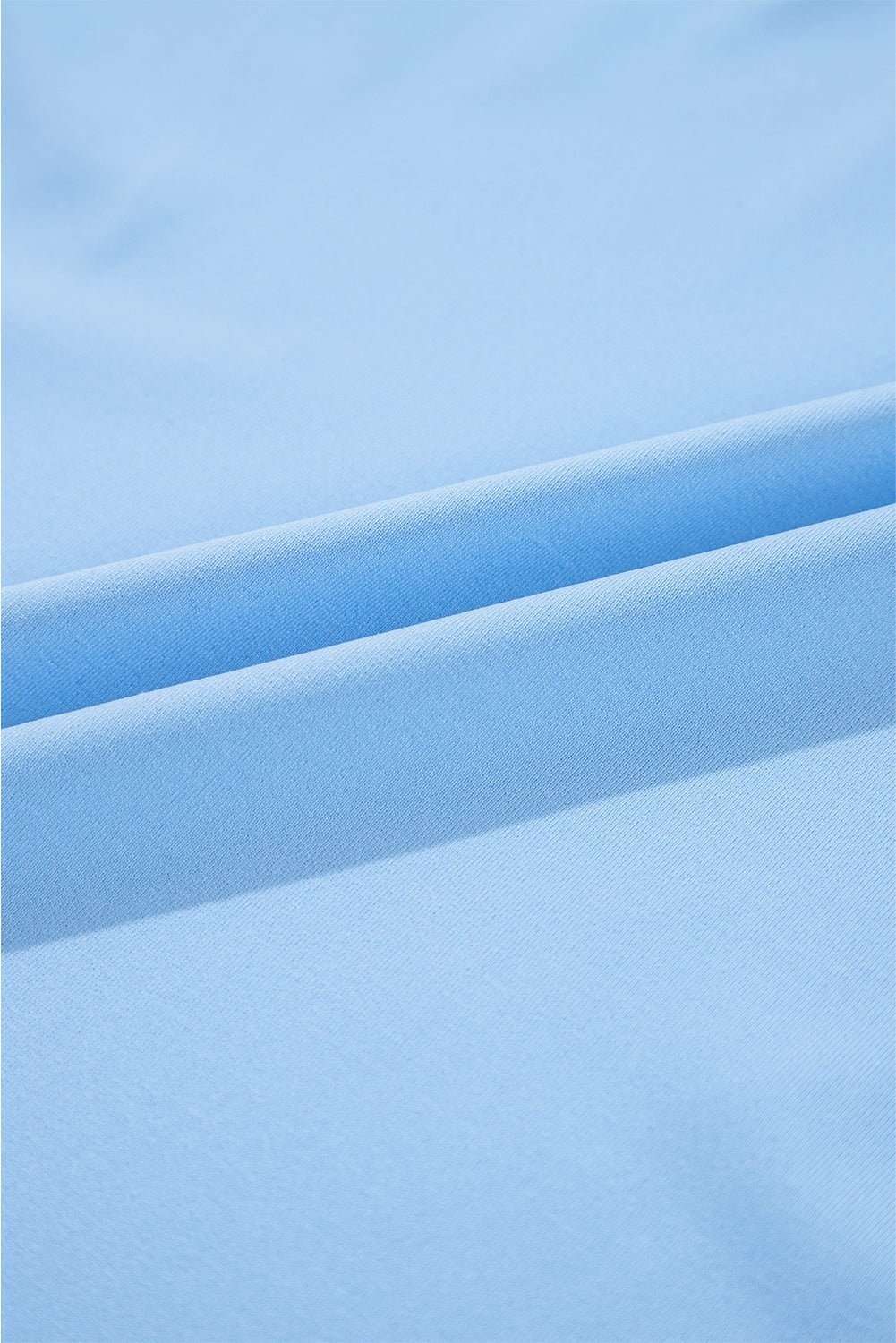 Beau Blue Floral Mesh Puff Sleeve Crew Neck Top