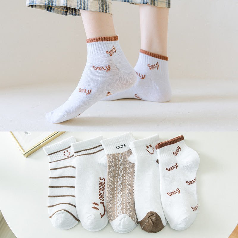 Women's Autumn And Winter Style Low-top Spring And Autumn Socks