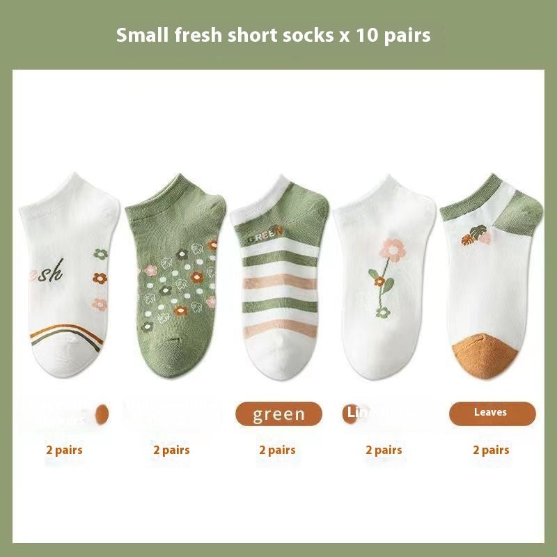 Women's Autumn And Winter Style Low-top Spring And Autumn Socks