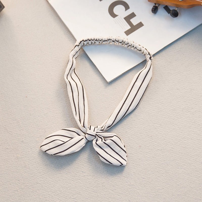 Big bow tie bunny ears headband