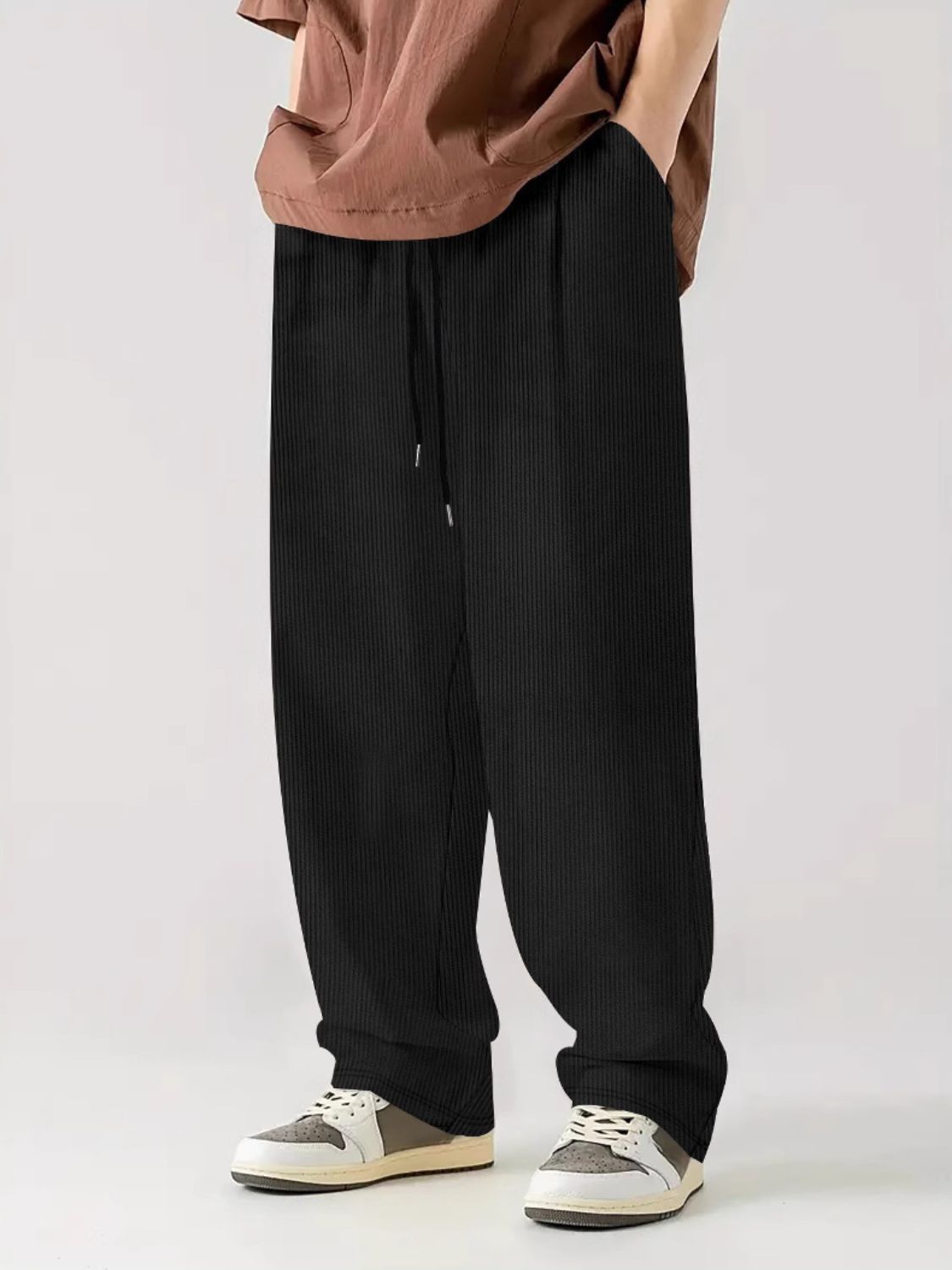 Men's Full Size Drawstring Wide Leg Pants Plus Size - Securing Secrets Boutique LLC