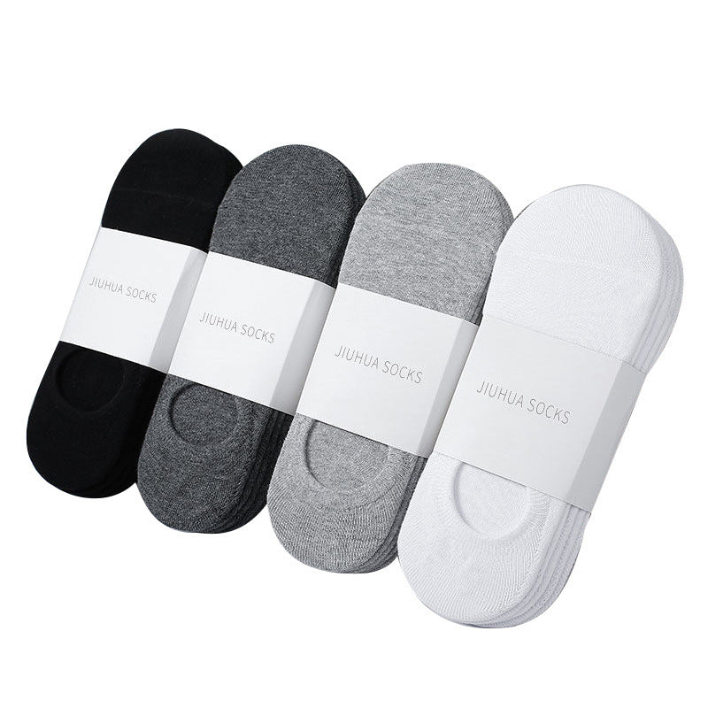 Women's Solid Color Silicone Low Top Invisible Socks