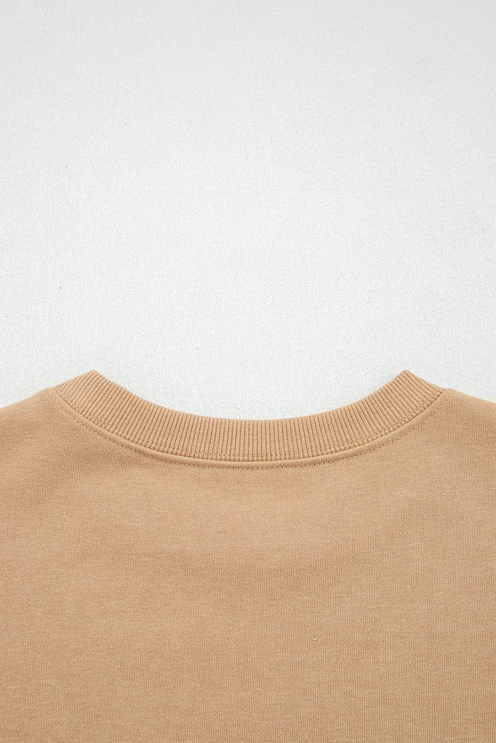 Fiery Red Varsity Striped Detail Drop Shoulder Oversized Sweatshirt