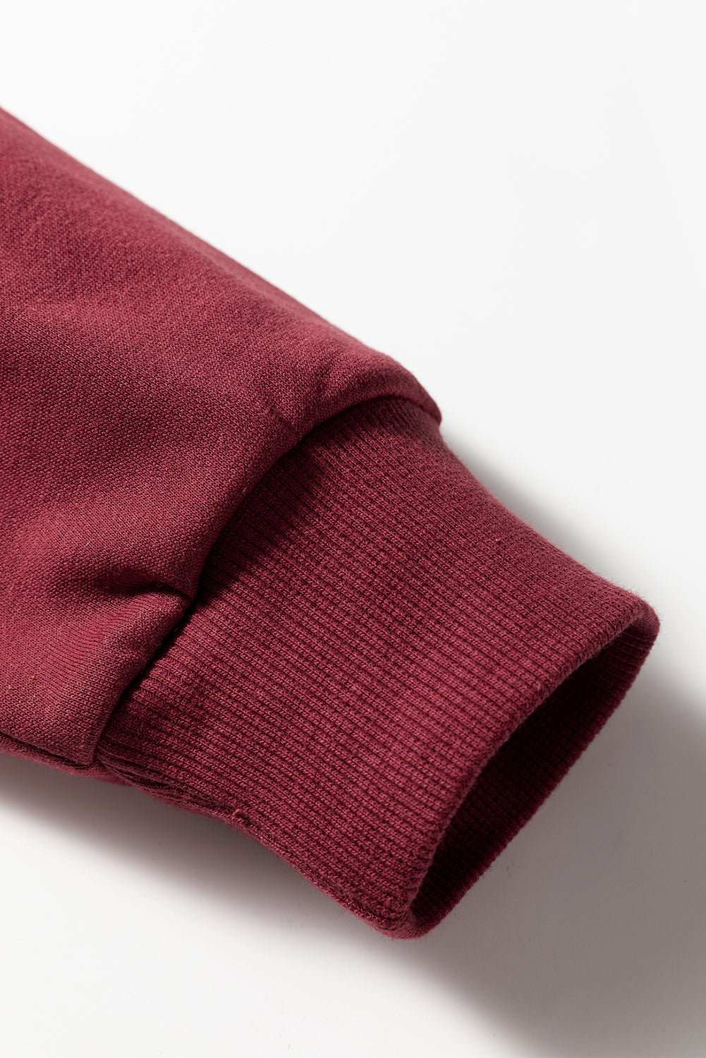 Fiery Red Varsity Striped Detail Drop Shoulder Oversized Sweatshirt