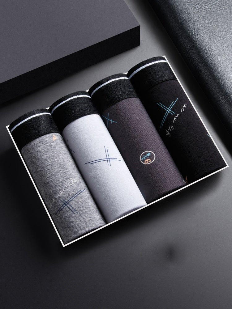 Men's Underwear Pure Cotton Boxer Brief Close-fitting Shorts