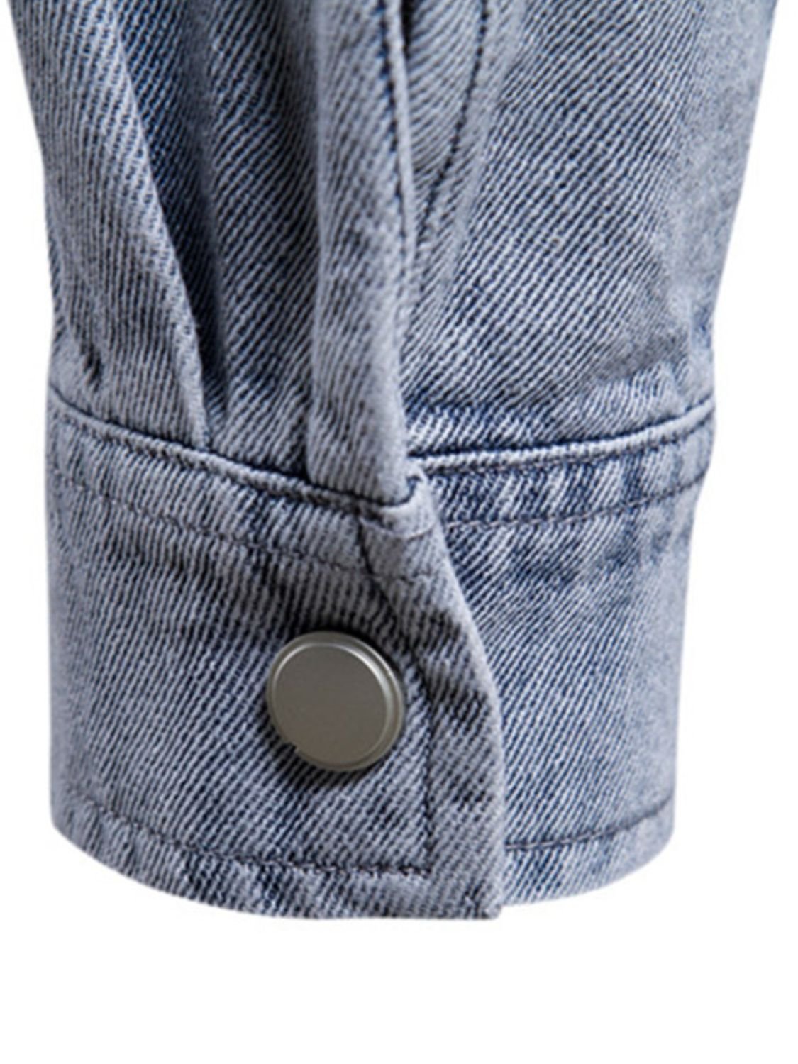 Men's Button Down Chest Pocket Denim Jacket - Securing Secrets Boutique LLC