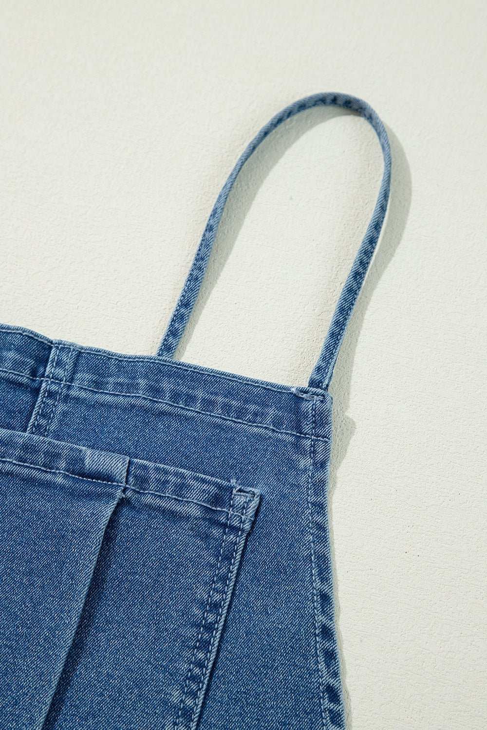Adjustable Tie Straps Wide Leg Denim Overalls - Securing Secrets Boutique LLC