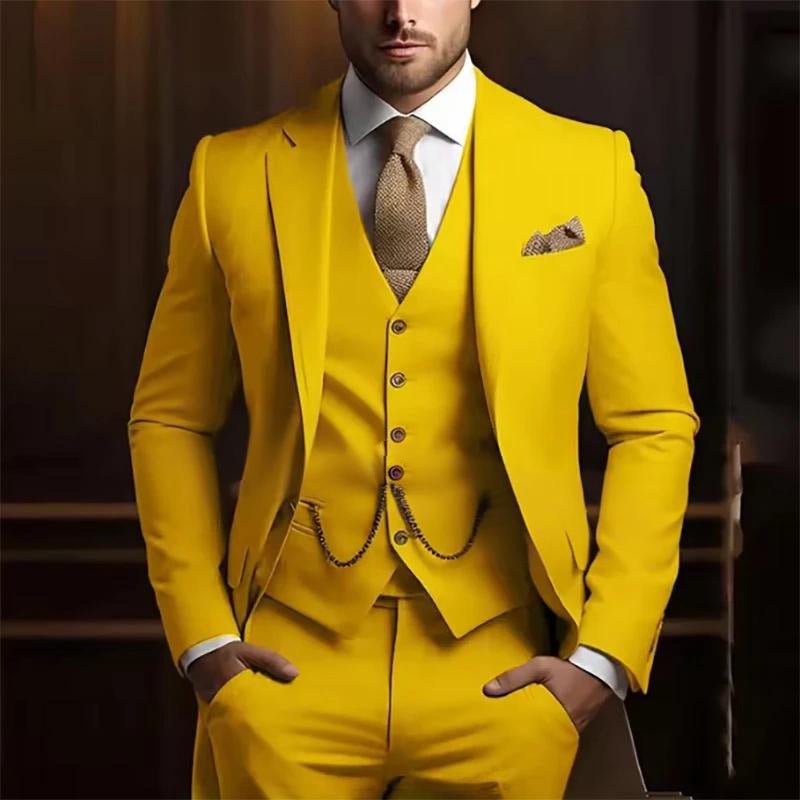 Men's High-grade Gentleman Temperament Slim Suit