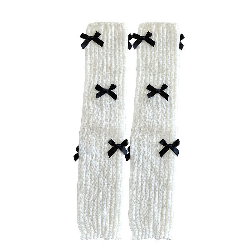 Women's Japanese Sweet Cute Bow Bunching Socks