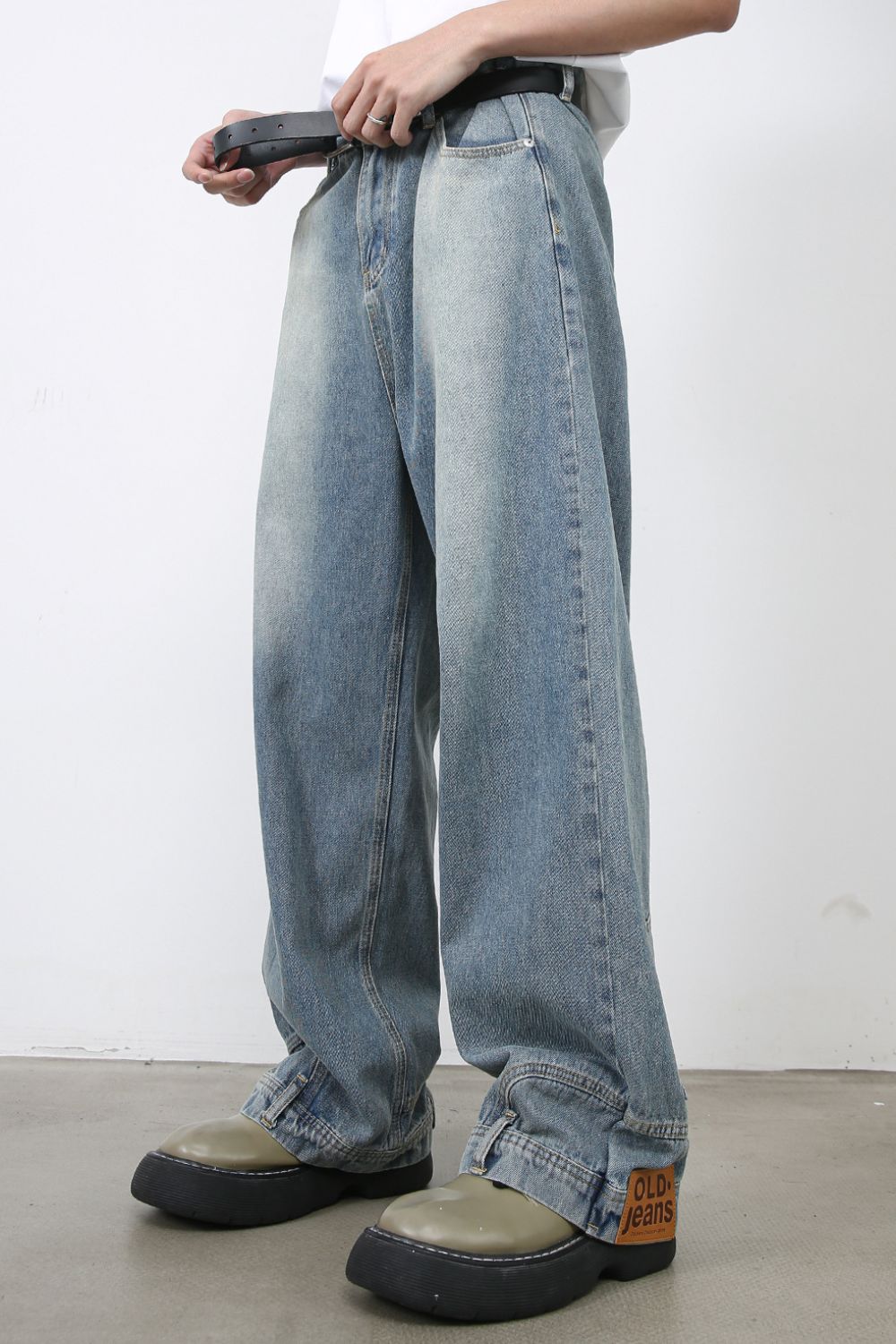 Men's Washed Loose Jeans with Pockets - Securing Secrets Boutique LLC