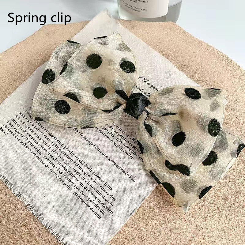 Polka Dot Bow Hairpin Hair Band