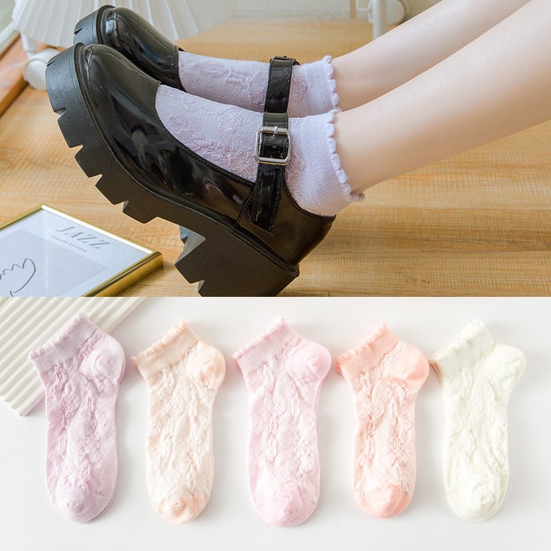 Women's Autumn And Winter Style Low-top Spring And Autumn Socks