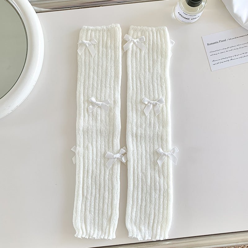 Women's Japanese Sweet Cute Bow Bunching Socks