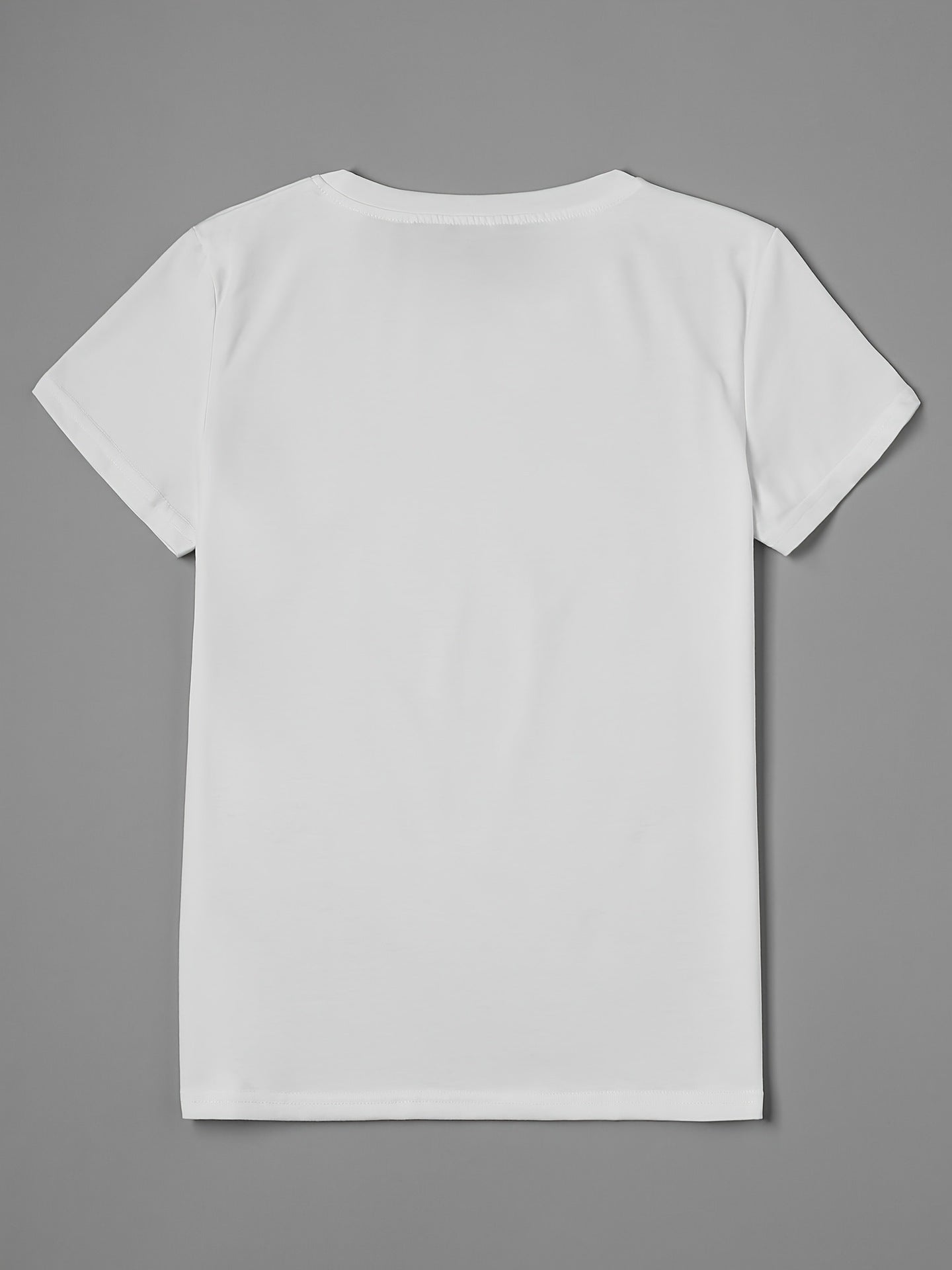 Women's Loose-fit Round-neck Semi-sheer Top