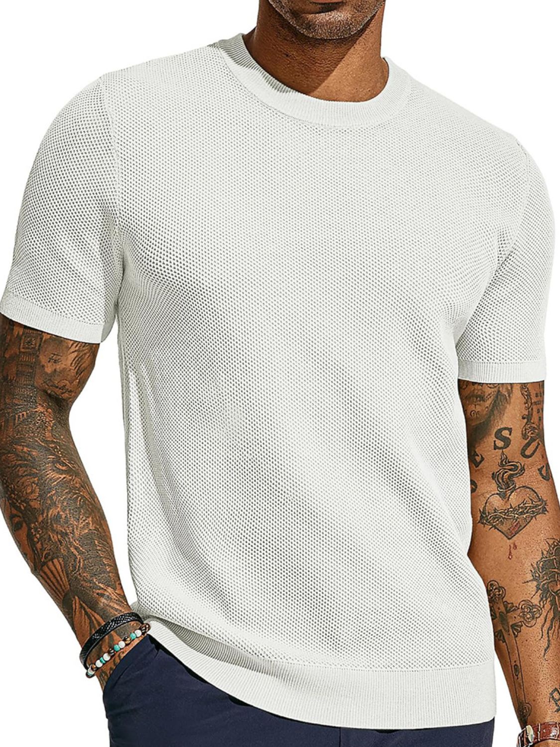 Men's Full Size Round Neck Short Sleeve T-Shirt Plus Size - Securing Secrets Boutique LLC