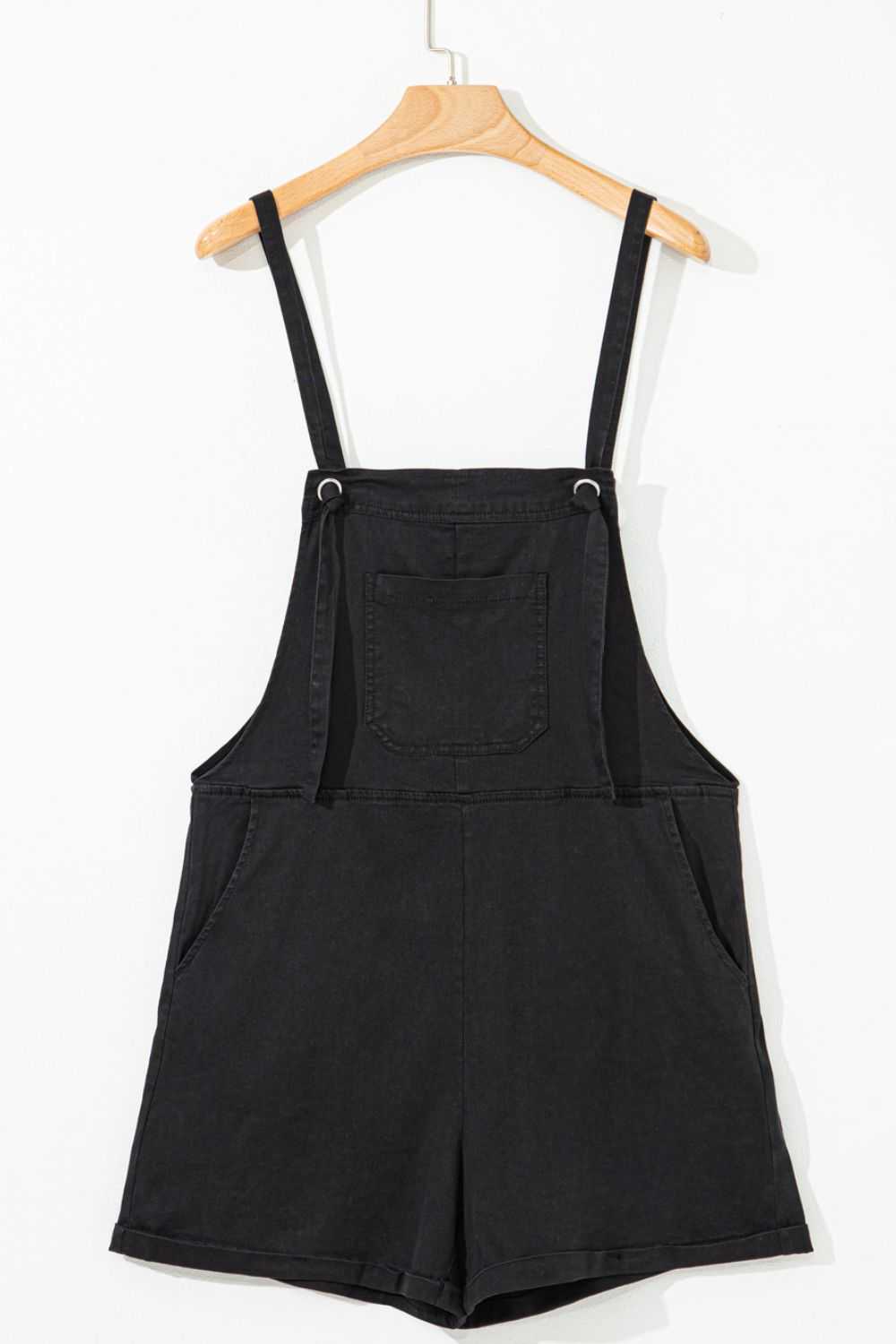 Square Neck Denim Overalls with Pockets - Securing Secrets Boutique LLC