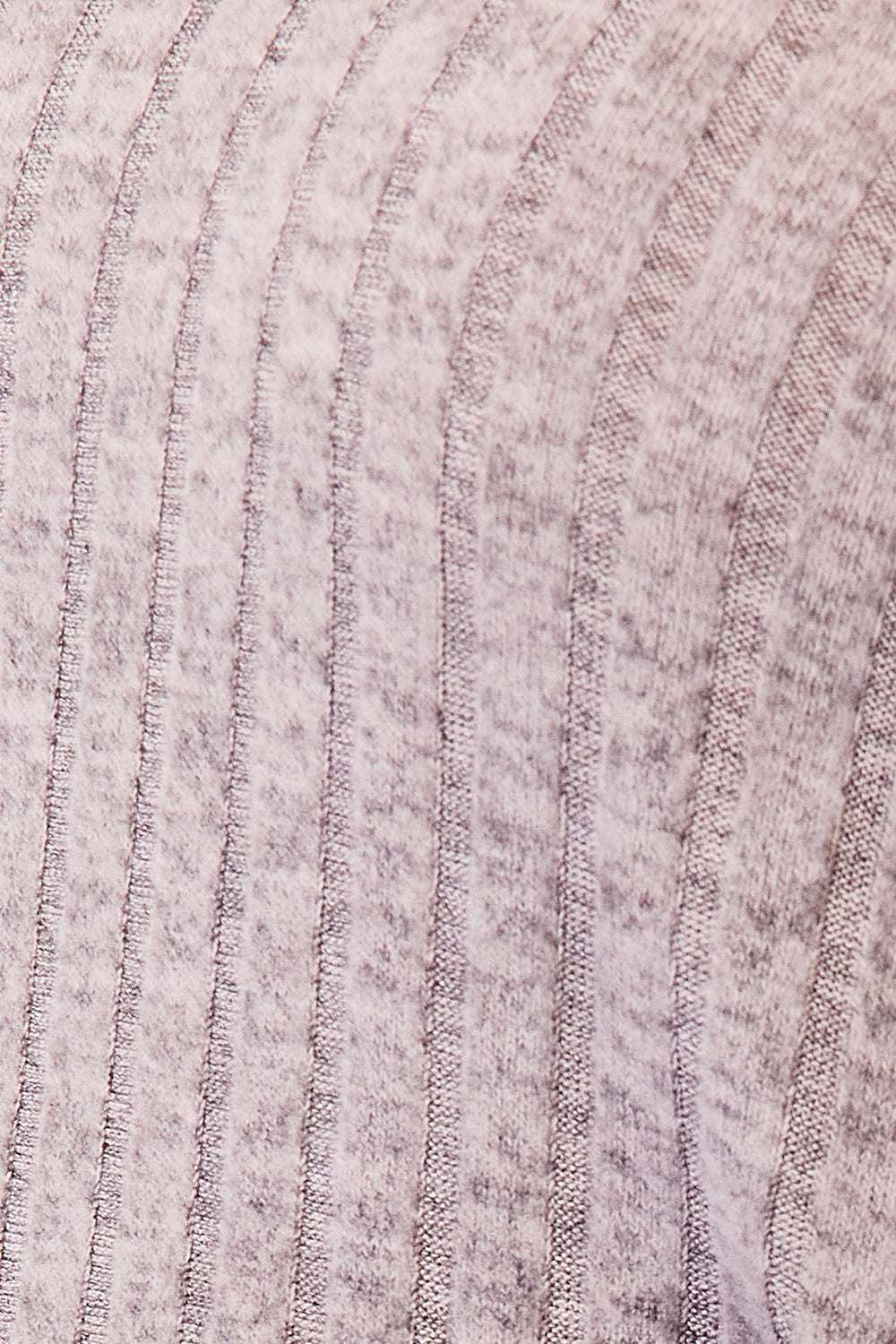 Ribbed texture fabric close-up of a drawstring long sleeve t-shirt.