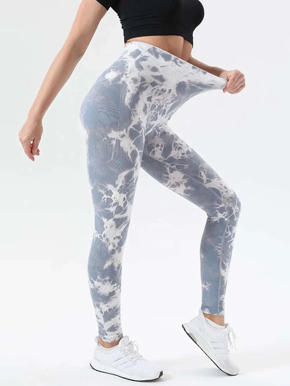 Tie-Dye High Waist Active Leggings, highly stretchy and stylish.