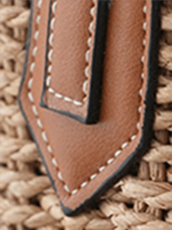 New single shoulder straw bag casual fashion beach vacation large capacity handbag tote bag