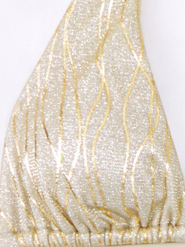 Women's Fashion Lurex Glitter Bikini - Securing Secrets Boutique LLC