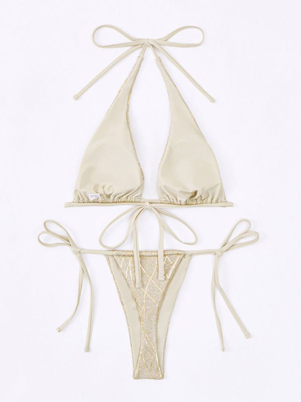 Women's Fashion Lurex Glitter Bikini - Securing Secrets Boutique LLC