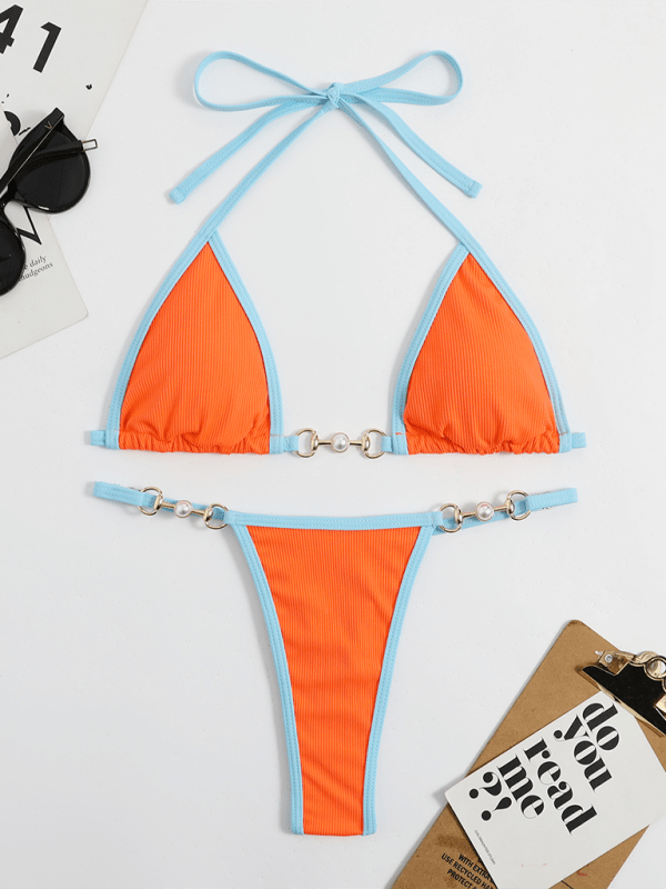 Women's swimwear sexy solid color bikini suit - Securing Secrets Boutique LLC