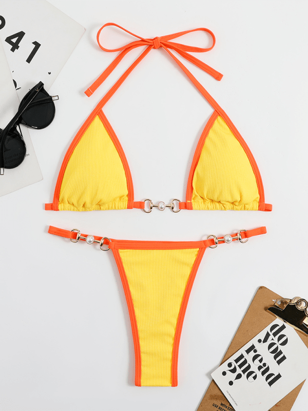 Women's swimwear sexy solid color bikini suit - Securing Secrets Boutique LLC