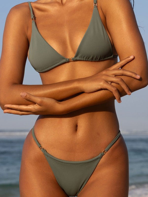 Simple solid color sexy bikini - Securing Secrets Boutique LLC