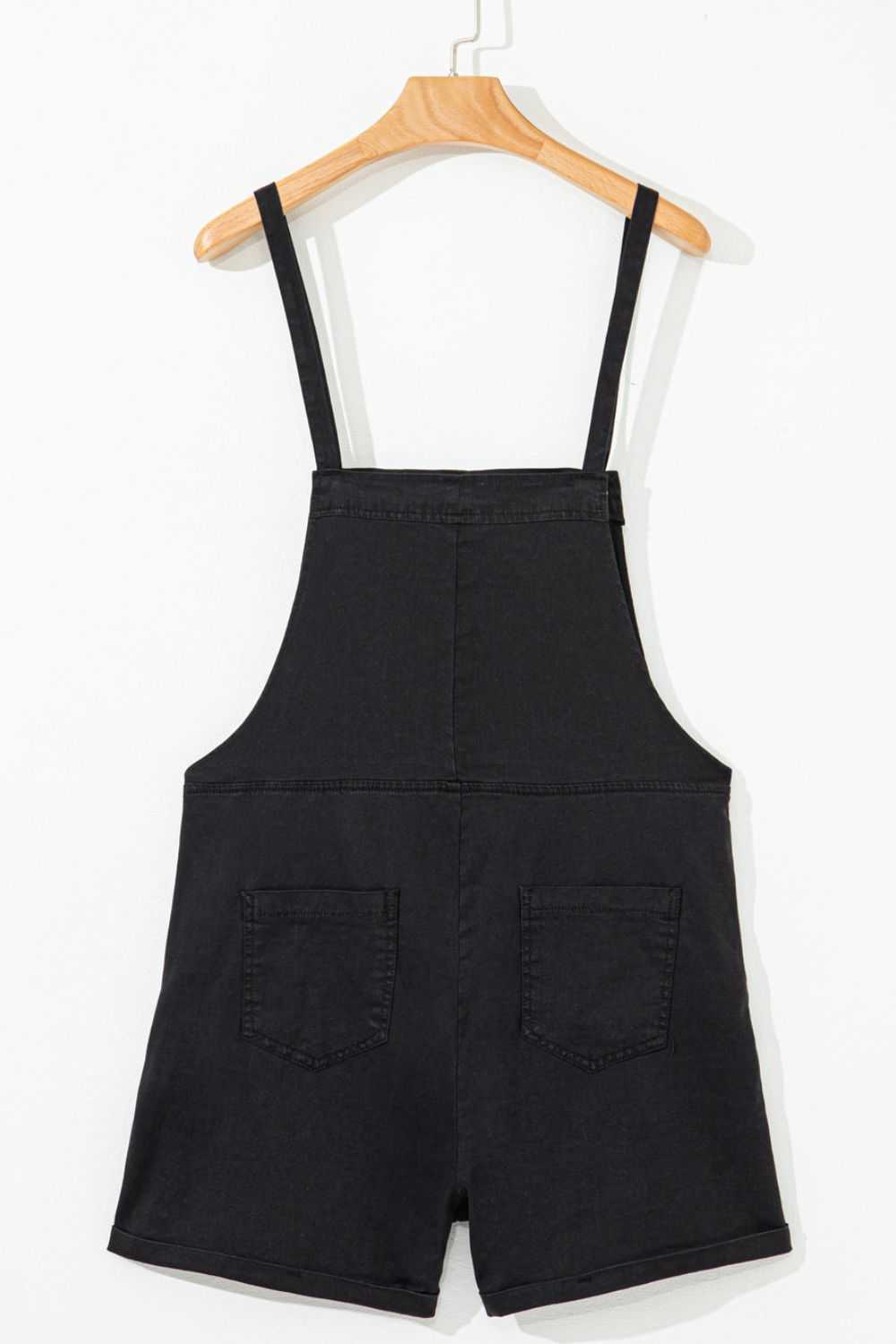 Square Neck Denim Overalls with Pockets - Securing Secrets Boutique LLC