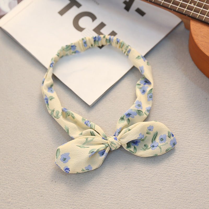 Big bow tie bunny ears headband