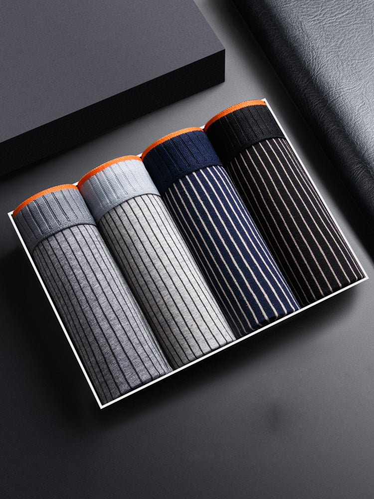 Men's Underwear Pure Cotton Boxer Brief Close-fitting Shorts