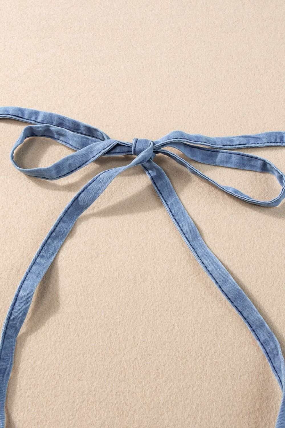 Square Neck Denim Overalls with Pockets - Securing Secrets Boutique LLC