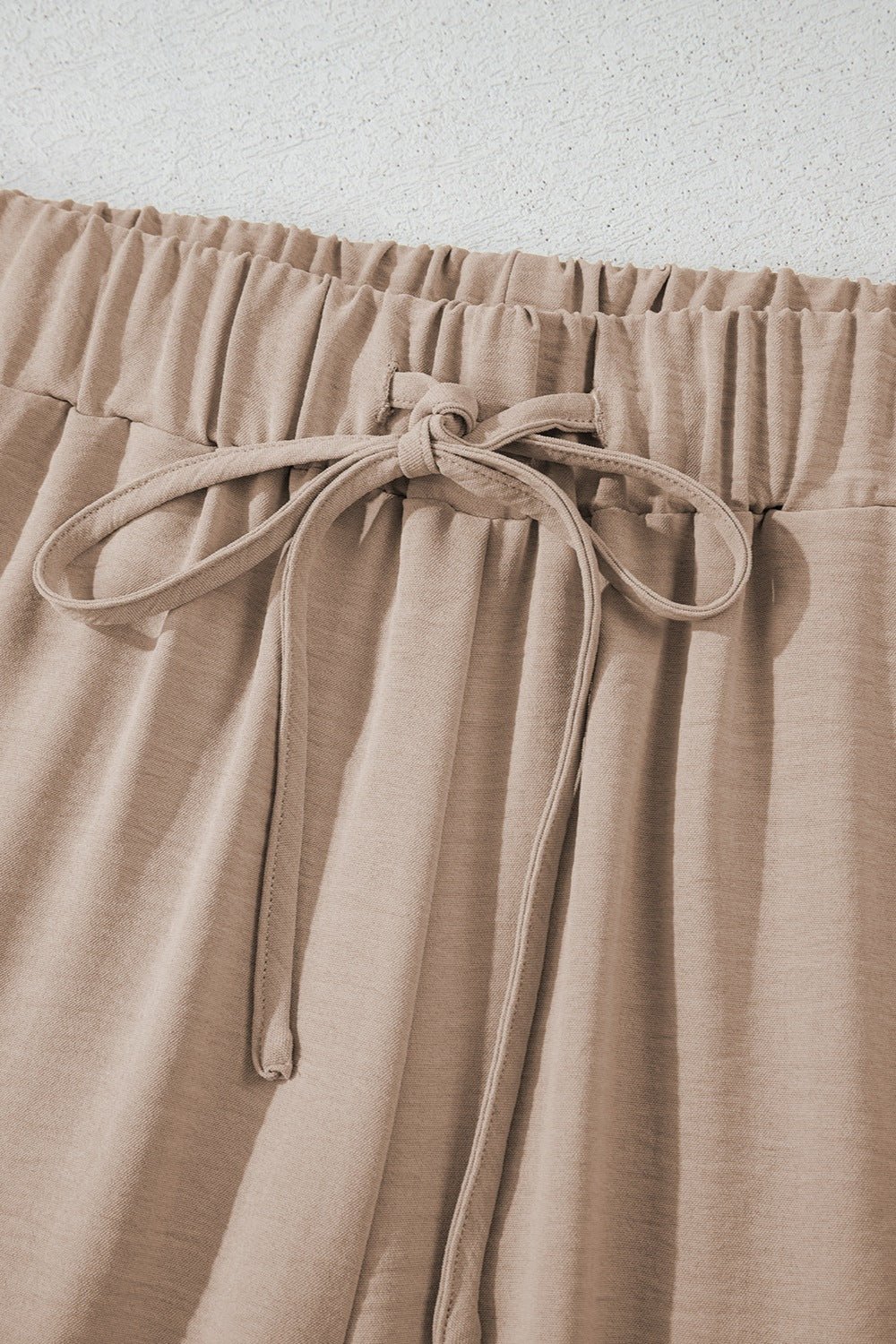 Button Down Vest and Drawstring Wide Leg Pants Set - Securing Secrets Boutique LLC