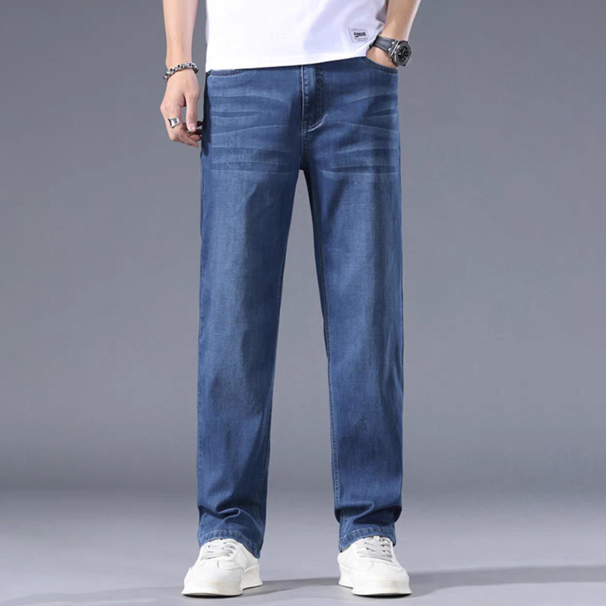 Thin Straight Loose High-end Business Casual Long Pants Men