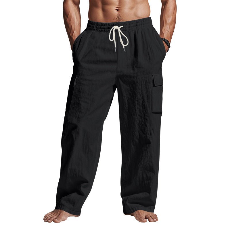 Men's Full Size Drawstring Pants with Pockets Plus Size - Securing Secrets Boutique LLC