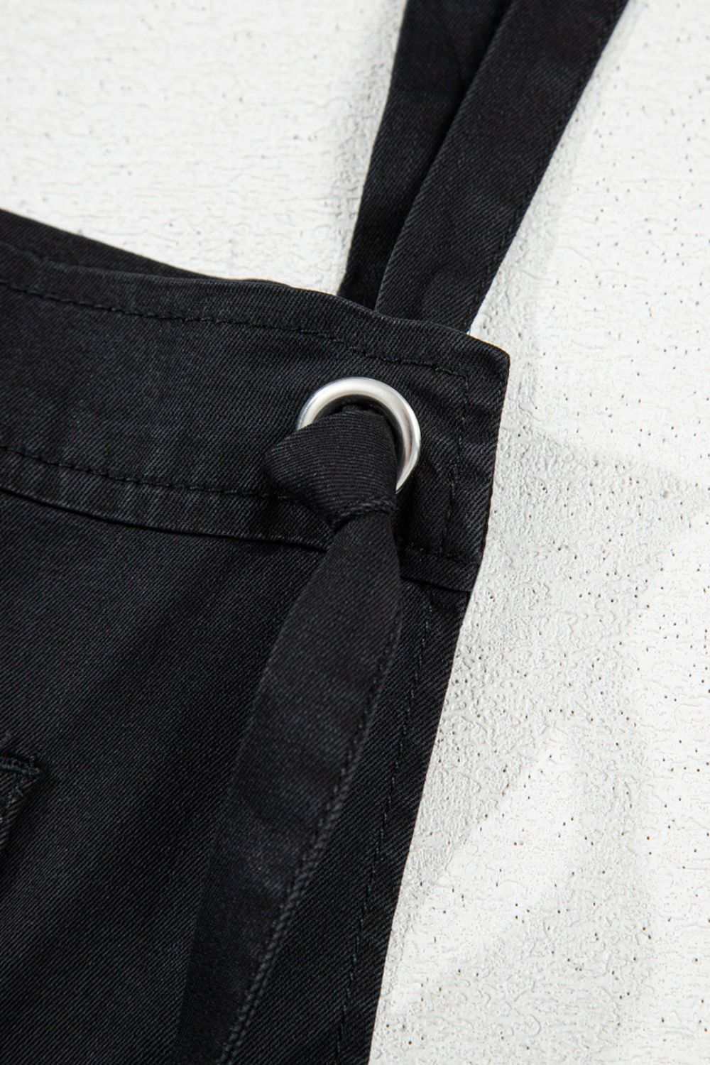 Square Neck Denim Overalls with Pockets - Securing Secrets Boutique LLC