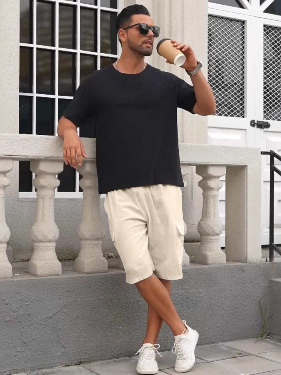 Men's Full Size Drawstring Shorts with Cargo Pockets Plus Size - Securing Secrets Boutique LLC