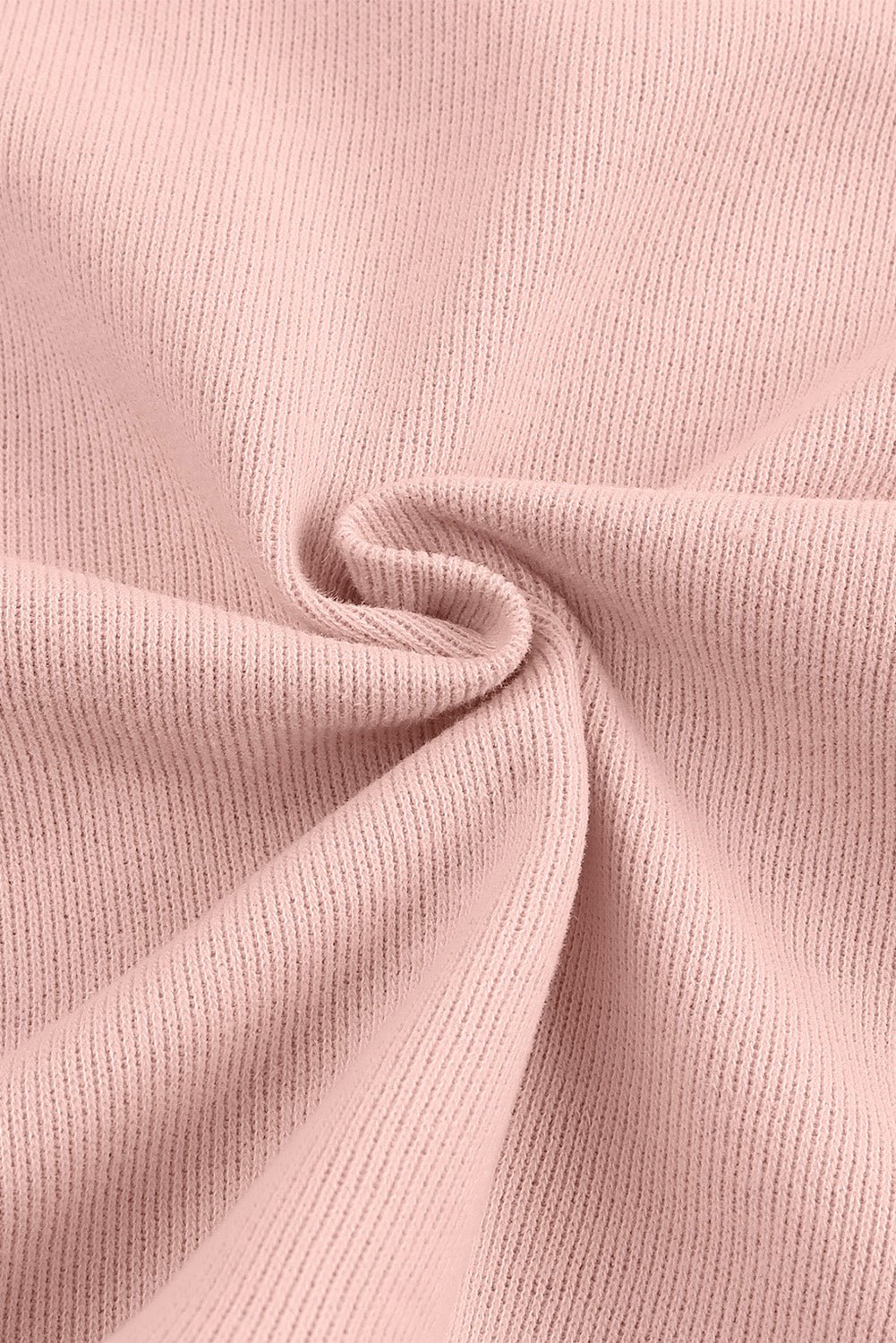 Pink Casual Button Solid Patchwork Trim Hoodie