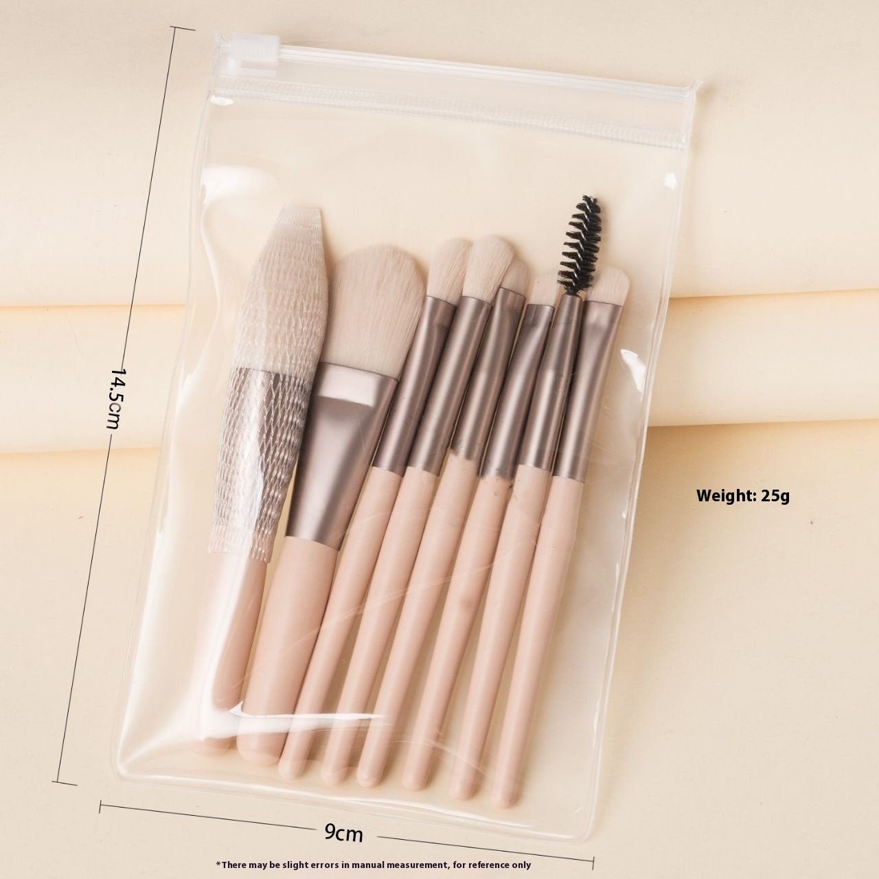8 PCs Makeup Brushes Suit Portable Beauty Tools
