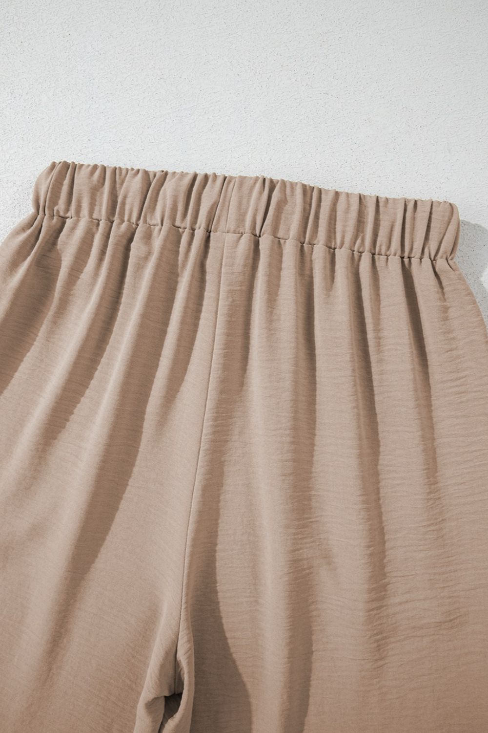 Button Down Vest and Drawstring Wide Leg Pants Set - Securing Secrets Boutique LLC