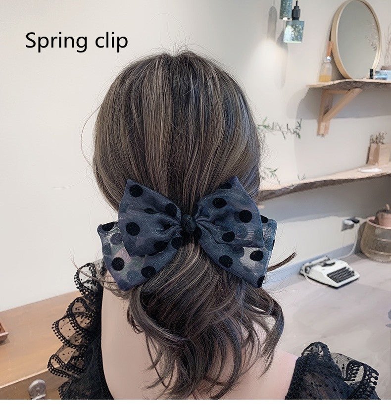 Polka Dot Bow Hairpin Hair Band