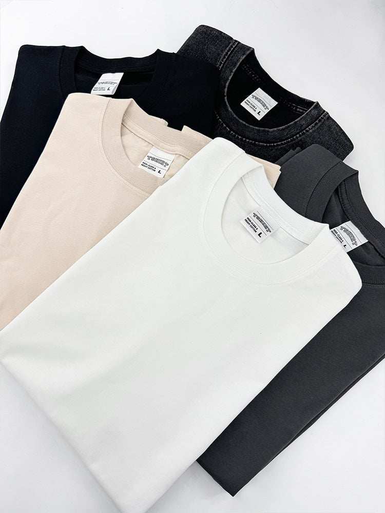 Men's round neck short sleeve t-shirts in assorted colors, 95% cotton, basic style.