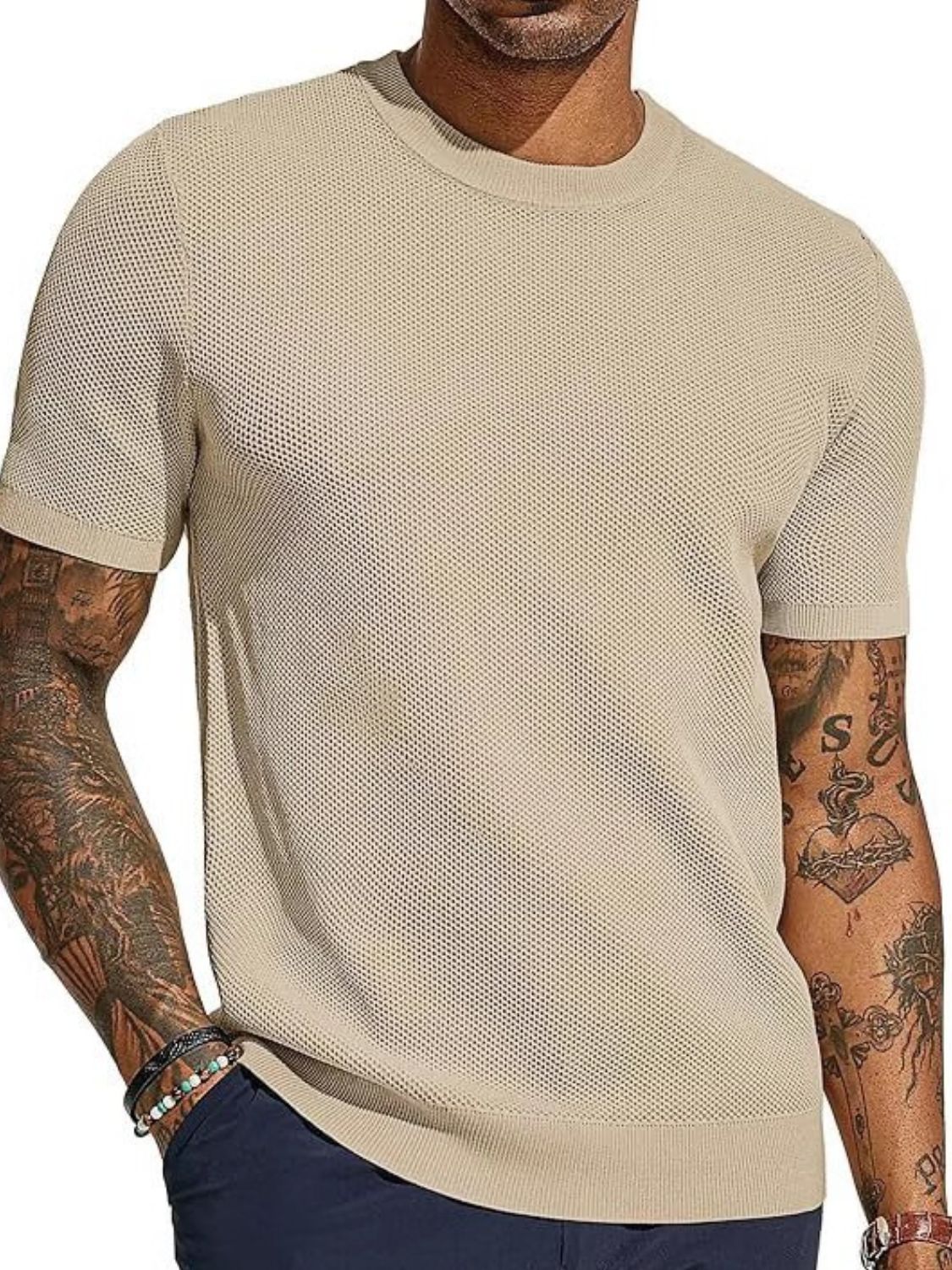 Men's Full Size Round Neck Short Sleeve T-Shirt Plus Size - Securing Secrets Boutique LLC